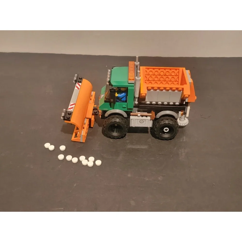 LEGO City 60083 Snowplow Truck Used 100% Complete No Box Or Instructions
